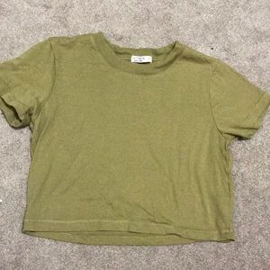 Olive crop top
